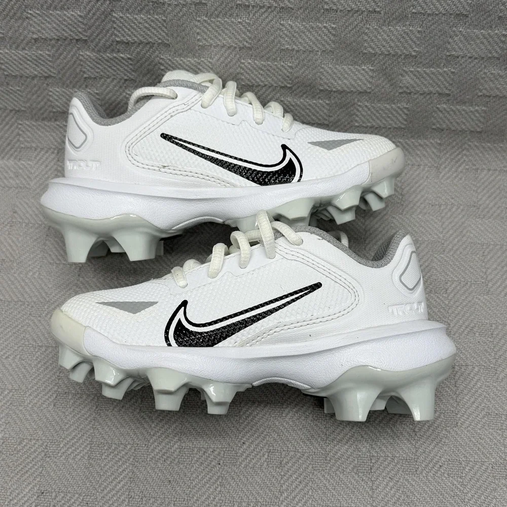 Nike Shoes Unisex Kids Size 10‎ White Mesh Low Top Baseball Sneakers CZ5592-100